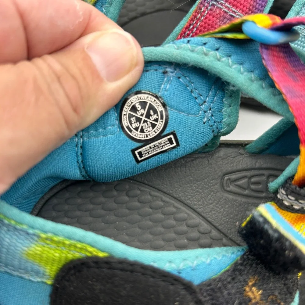 Keen Newport H2 Kids Tie Dye Sport Sandals Multi Color Water Shoes Size 5 US